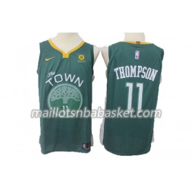 Maillot Homme Golden State Warriors Klay Thompson 11 Nike 2017-18 Vert Swingman